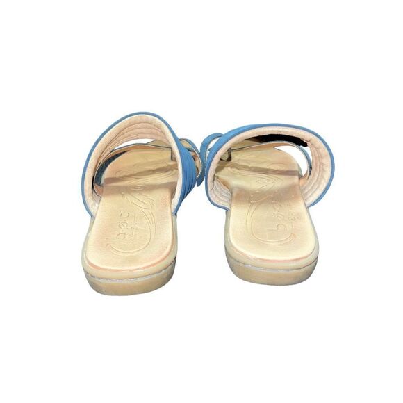 B.O.C. Sandals blue with cris cross toe Size 7M BC0019004 - Picture 3 of 5